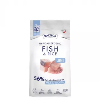 BALTICA Nutraceutic Hypoalerģiska Light S Zivs ar rīsiem - sausā suņu barība - 3kg