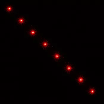 LED lente Lamptron LAMP-LEDPR1502 — sarkana, kalpošanas laiks 200000 h