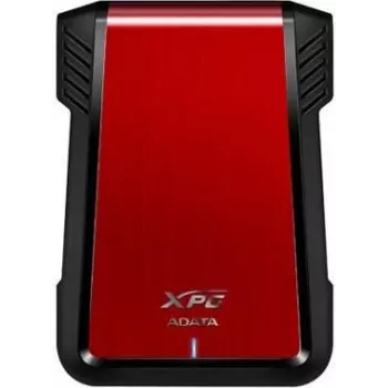 ADATA EX500 ārējais korpuss HDD/SSD Melns, Sarkans 2.5 collas