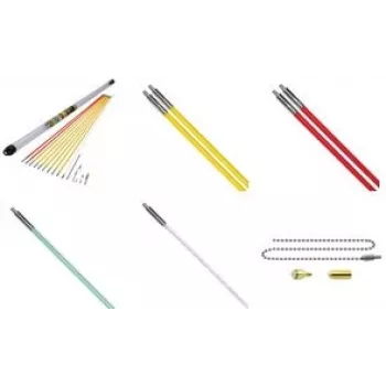 C.K Tools MightyRod PRO Pull Rod Set 10m — 10 stieņu komplekts kabeļu un cauruļu ievilkšanai