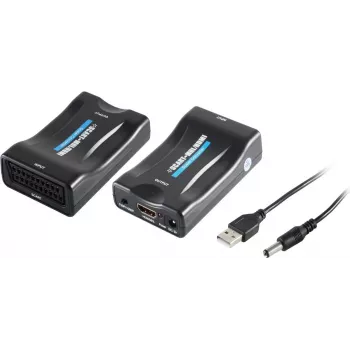 SCART uz HDMI pārveidotājs ShiverPeaks SP05-07001, līdz 1080p izšķirtspējai, analogo-digitālo video adapteris