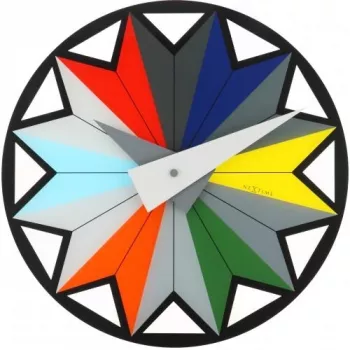 NeXtime pulkstenis 8163 Circus, Ø43 cm, sienas, Melns/Daudzkrāsains