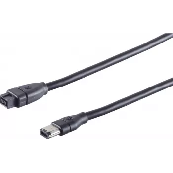 FireWire kabelis ShiverPeaks AK FW 9P-6P 1.8–2.0 m, 9-pin uz 6-pin IEEE 1394