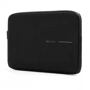 Aizsargmaciņa klēpjdatoram XDDESIGN P706.201 — 14 collas (35,6 cm), melna, ar rāvējslēdzēju