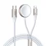 Joyroom S-IW012 2 vienā magnētiskais uzlādes kabelis iPhone un Apple Watch, Lightning, 1,5 m, balts
