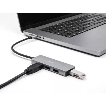 DeLOCK 63173 USB Hubs Type-C 5000 Mbit/s Melns