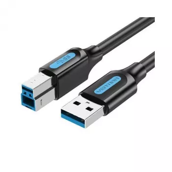 Kabelis USB 2.0 vīrietis-vīrietis 0,5m melns Coqbd Vention