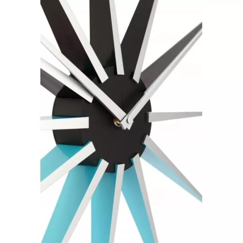 NeXtime Nova sienas pulkstenis 3051bl, Ø50 cm, melns/zils