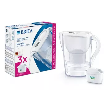 Brita Marella+3 kārtridžu komplekts PRO White 2.4 Balts