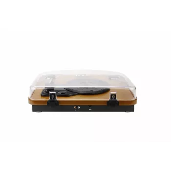 Belt-dziņa audio atskaņotājs AKAI ATT-11BT — brūns, 33/45/78 RPM, 0.8 W RMS
