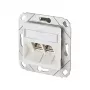 METZ CONNECT 130B12D21102-E – RJ-45 kezete, 6.a kategorija, balta, ABS/cinka korpuss