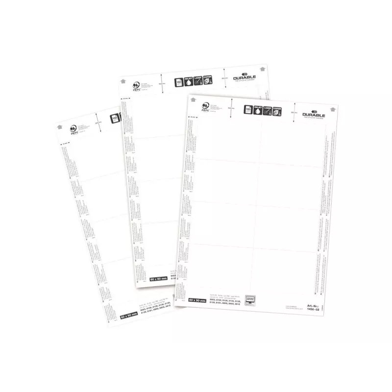 Durable 1456-02 balto ieliktņu komplekts 60x90 mm, 160 gab.