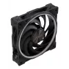 Akasa SOHO AR AK-FN108 120 mm datora korpusa ventilators ar ARGB, melns