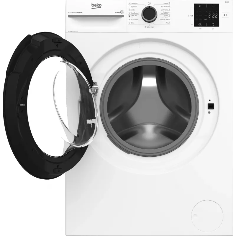 BEKO veļas mašīna BM1WFSU36233WB, 6 kg, Enerģijas klase B, 44.6 cm, 1200 apgr./min, invertora motors, Steam Cure