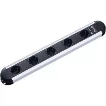 Pagarinātājs Bachmann PRIMO, 5× kontaktligzda, melns