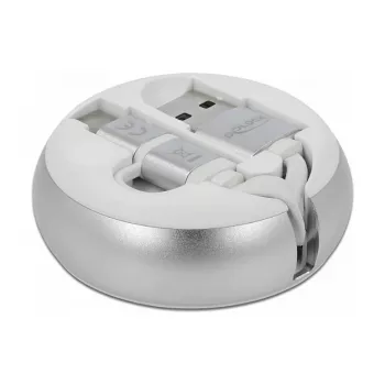 Saliekams USB 2.0 kabelis DeLOCK 2-in-1 Type-A uz Micro-B un USB-C™