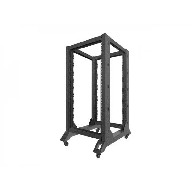 Brīvi stāvošs statīvs LANBERG OR01-6822-B 22U, 600 mm x 800 mm, melns, 600 kg slodze
