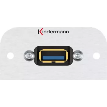 Kindermann Konnect 54 alu - Modulārais sejas panelis ar snap-in stiprinājumu - USB Type A (7441000529)