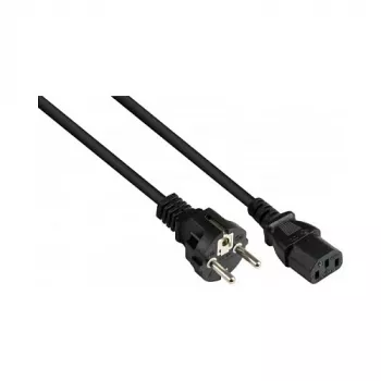 Good Connections iezemēts spraudnis uz C13 melns 3m