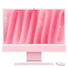 Apple iMac 24 inch Retina 4.5K displejs M4, Rozā, M4 (10-CPU/10-GPU), 24GB, 512GB, standarta stikls, Touch ID, vācu, Gigabit Ethernet, Magic Mouse, MD2U4D/A