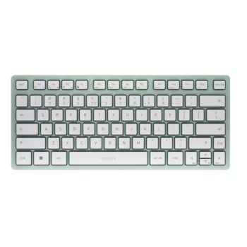 CHERRY KW 7100 MINI BT bezvadu tastatūra, Bluetooth, QWERTY US International, piparmētru krāsā