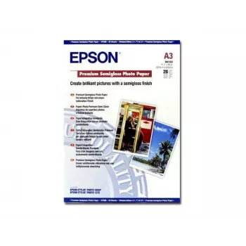 Epson Premium Semigloss fotopapīrs, A3, 251g/m², 20 loksnes