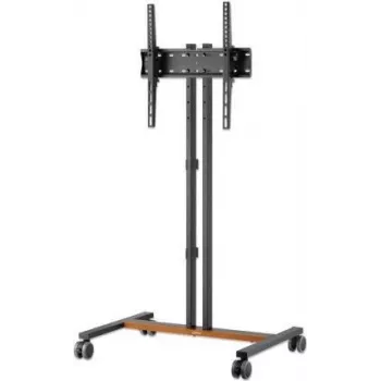 Manhattan Mobilais TV un monitoru statīvs ar ratiņiem, 34 inch–55 inch, VESA 200x200–400x400mm, līdz 35kg, augstuma regulējams