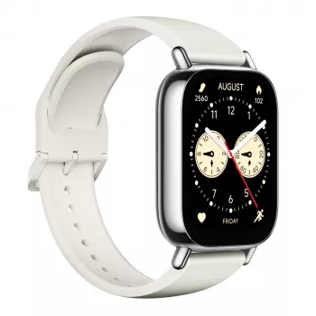 Viedpulkstenis Xiaomi Redmi Watch 5 Lite — 1.96 inch AMOLED, GPS, 470mAh, Zelta korpuss, Balta TPU siksniņa