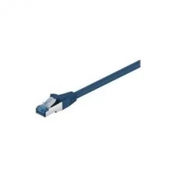 Wentronic Goobay CAT 6a Patch Kabelis, S/FTP (PiMF), Zils, 1 m - LSZH Halogēns-Brīvs, Varš (93677)