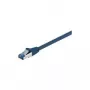 Wentronic Goobay CAT 6a Patch Kabelis, S/FTP (PiMF), Zils, 1 m - LSZH Halogēns-Brīvs, Varš (93677)