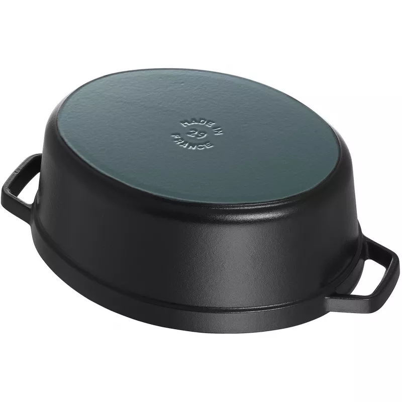 Cepešpanna Staub 40509-509-0 12 L Čuguns Melna