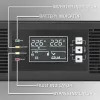 Qoltec nepārtrauktās barošanas avots AWARYJNY DO RACK 3KVA 3000W jaudas koeficients 1.0 LCD EPO USB on-LINE (3VA, 3000W, dubultās pārveidošanas online UPS)