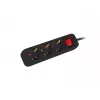 Pagarinātājs Lanberg PS1-03F-0150-BK 1.5m 3 Kontaktligzdas Telpām Melns