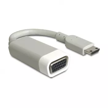 Video kabeļa adapteris DeLOCK 65471 mini HDMI uz VGA 0.015 m Balts