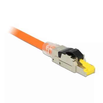 RJ45 vadu savienotājs DeLOCK 86485 Melns Sudrabs Caurspīdīgs Dzeltens