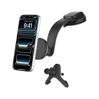 Belkin Magnētiskais Auto Turētājs ar 15W QI2 Bezvadu Lādētāju AI