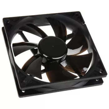 Korpusa ventilators NoiseBlocker BlackSilentPro PL1 120 mm, 900 RPM, 11 dB, 68 m³/h, 4,5 V, Melns