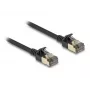 Tīkla kabelis DeLOCK RJ45 Cat.8.1 F/FTP Slim Pro 5m Melns