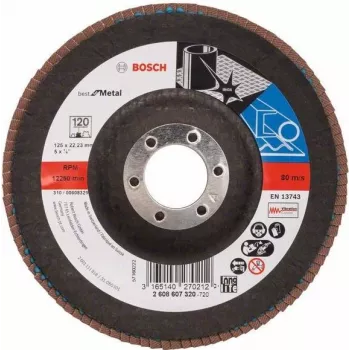 Tīrīšanas disks Bosch 2 608 607 320 ar plakanu centru metālam