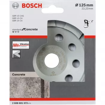 Dimanta kausa slīprips Bosch 2608601573 125 mm, urbums 22.23 mm betonam
