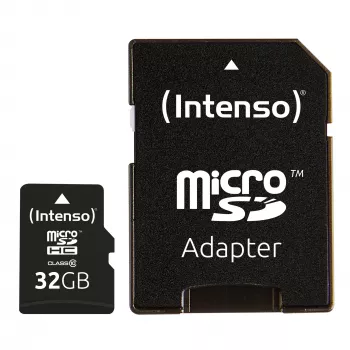 Atmiņas karte INTENSO Micro SDHC 32GB Class 10 ar adapteri