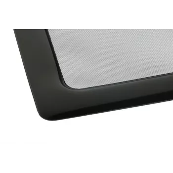 DEMCiflex putekļu filtrs diviem 40 mm ventilatoriem, kvadrāta formas, melns/melns