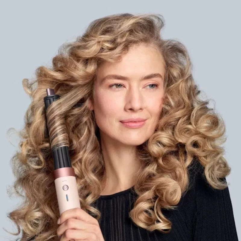 Dyson Airwrap Coanda2x Straight + Wavy Multistyler krēm/rozā zelts, Bluetooth, 1700 W (bojāts iepakojums)