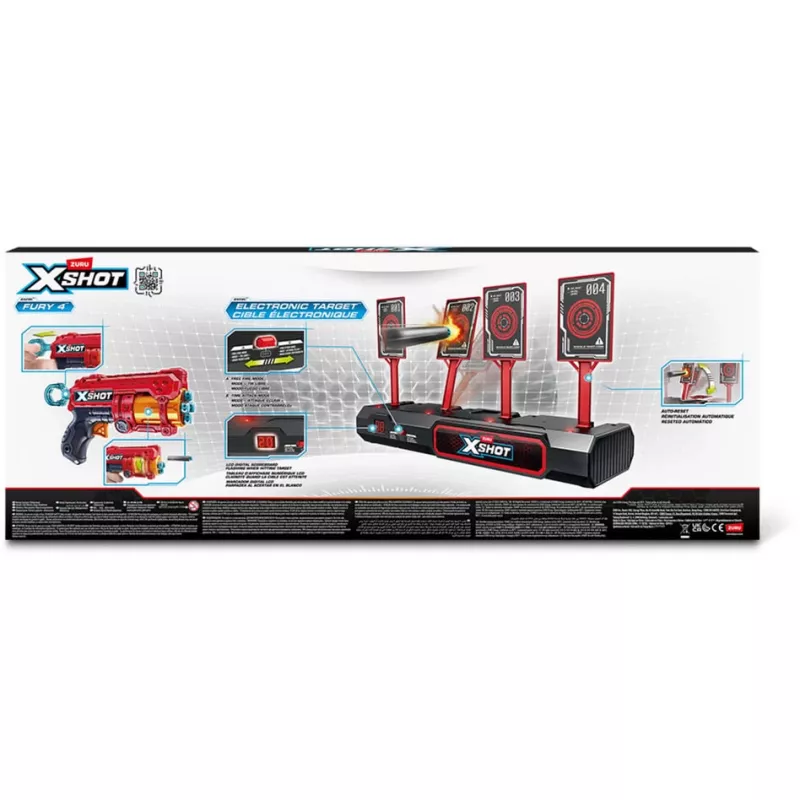 XSHOT Interaktīvā mērķa tāfele & Fury 4 2-Pack, Dartblaster