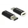 Delock USB-C (vīriešu) uz Micro-USB B (sieviešu) adapteris - USB 3.1 - Melns (65678)