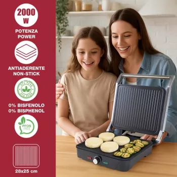 Beper P101TOS503 3-in-1 steika gatavotājs, grils un sviestmaižu prese