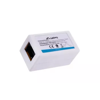 LANBERG dzimuma pārveidotājs RJ-45 uz RJ-45, sievišķais–sievišķais, U/UTP Cat5e, balts