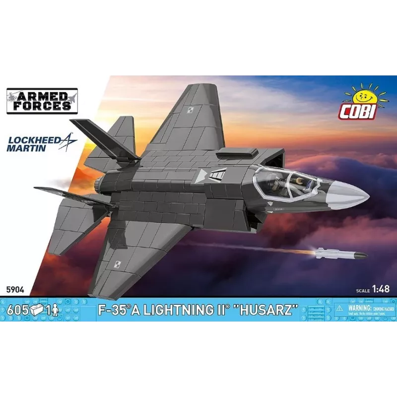 Konstruktors Cobi F-35A Lightning II — 605 detaļas, mēroga modelis