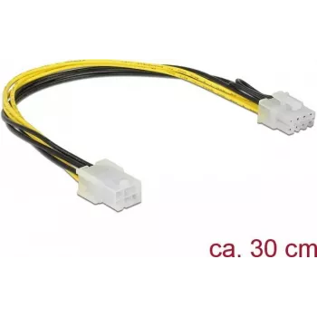 Iekšējais strāvas kabelis DeLOCK 85535 0.3m PCI-E 6-pin uz 8-pin