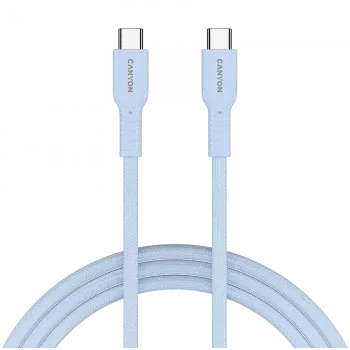 CANYON OnWire 60CL C-C 60W pīts kabelis 1m gaiši zils